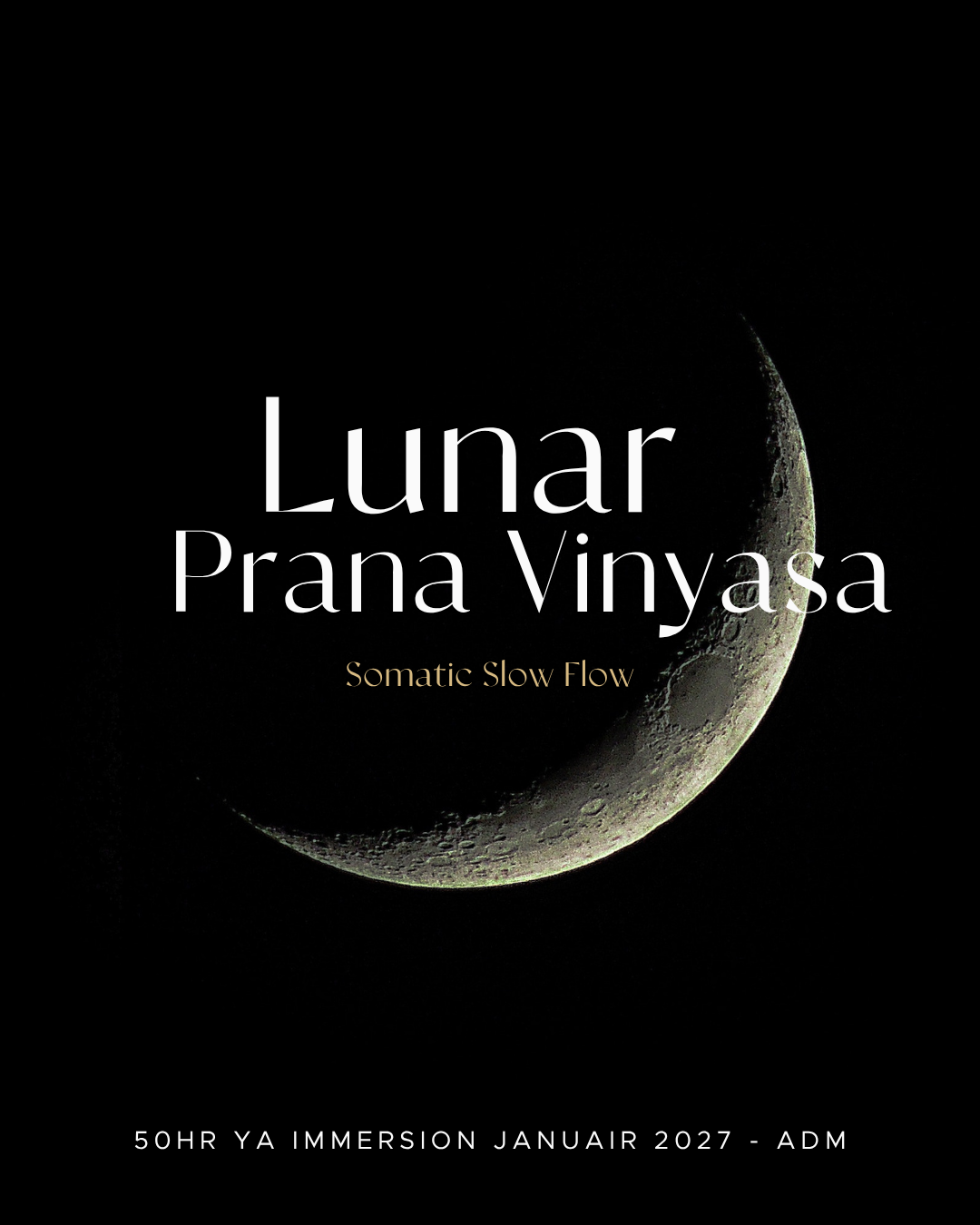 Start 15 Jan '27, Teaching Lunar Vinyasa (50hr YA)
